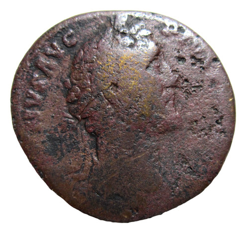 Bronzo sesterzio antonino pio - bronzo,