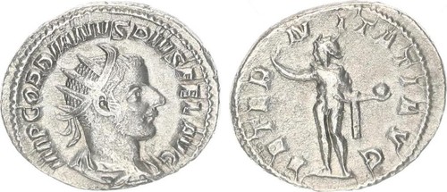 Moneta romana antica gordianus - moneta,