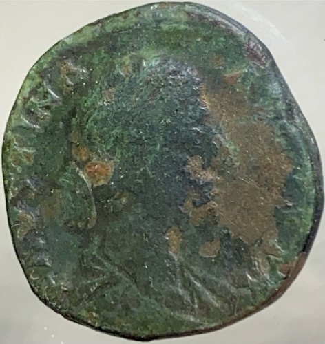 Grande moneta romana antica