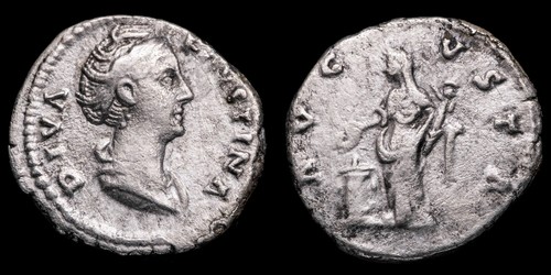 Diva faustina denario - faustina,