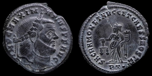 Maximianus follis sacra - follis,